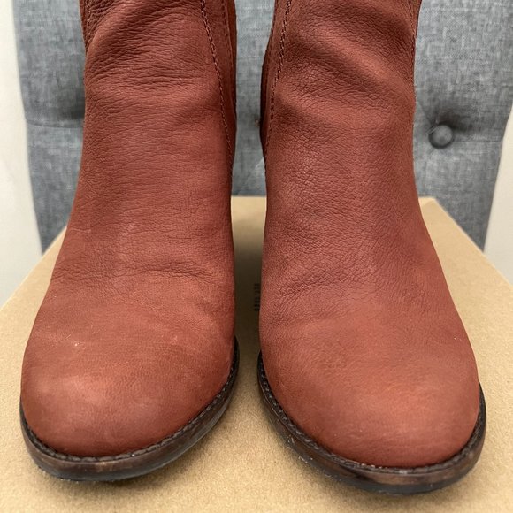 Lucky Brand "Yenata" leather wedge booties - Picture 3 of 8